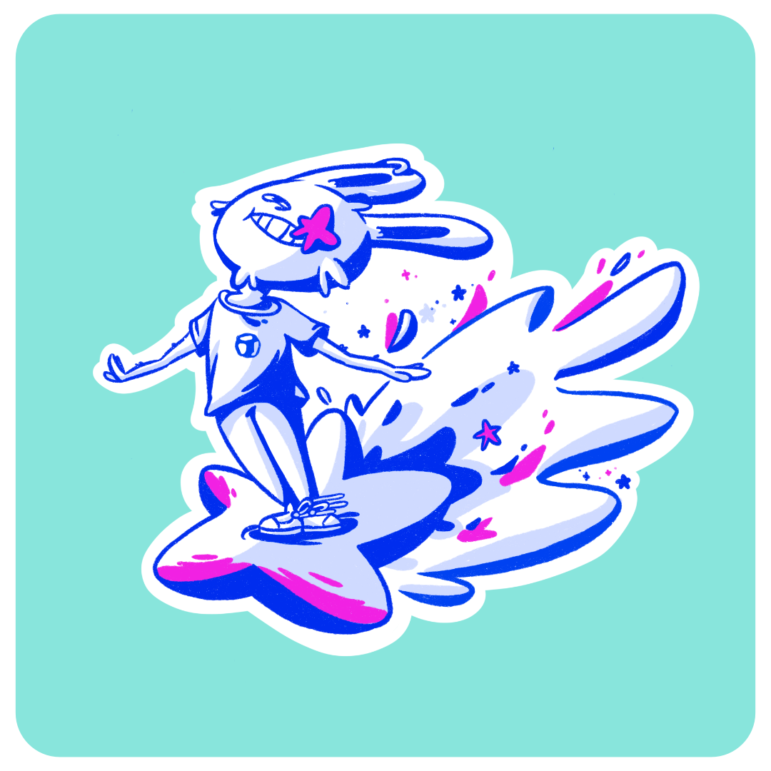 Ride on Shooting Star Sticker