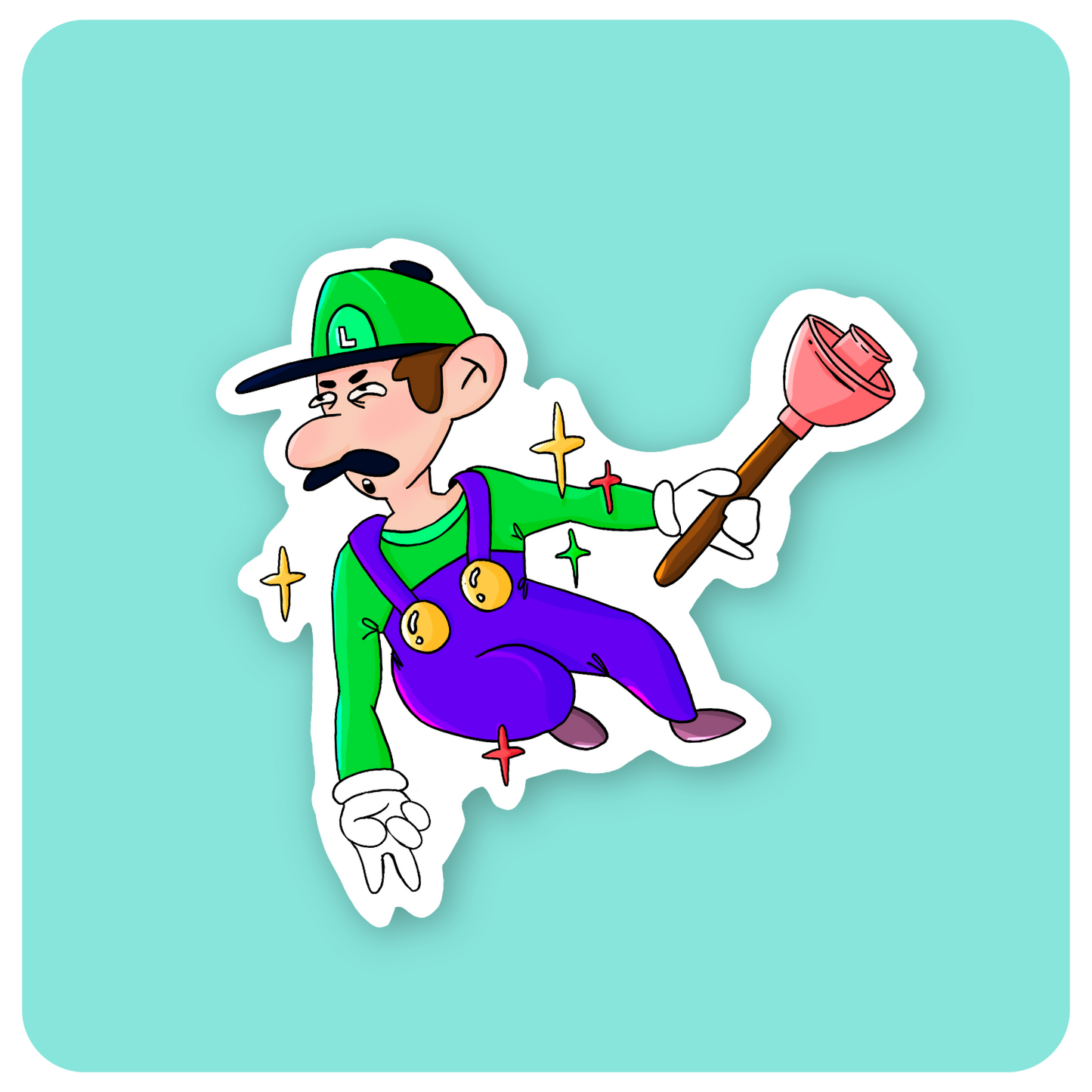 Green Bro Parkour Sticker