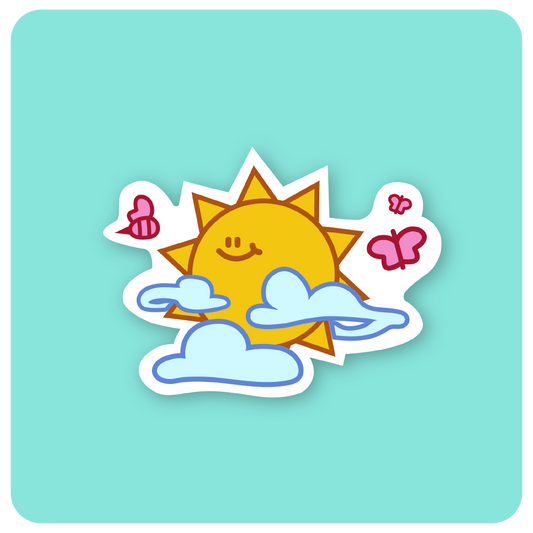 Happy Sun Sticker