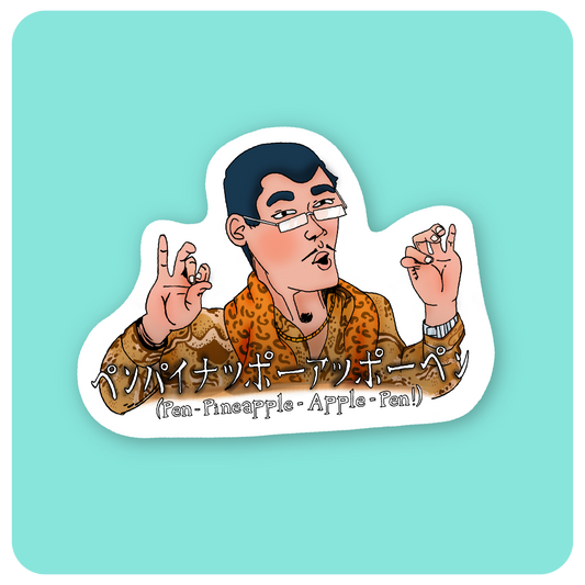 Pen-Pineapple-Apple-Pen Sticker