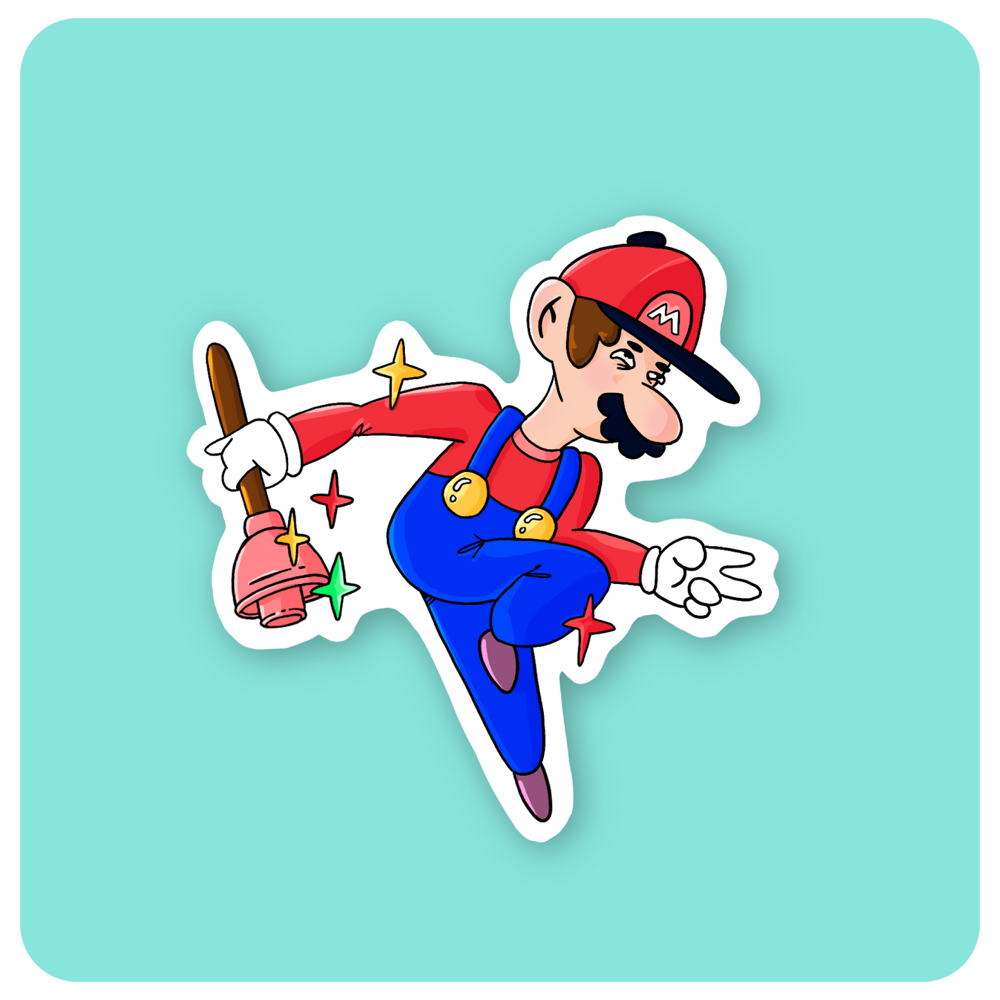 Red Bro Parkour Sticker