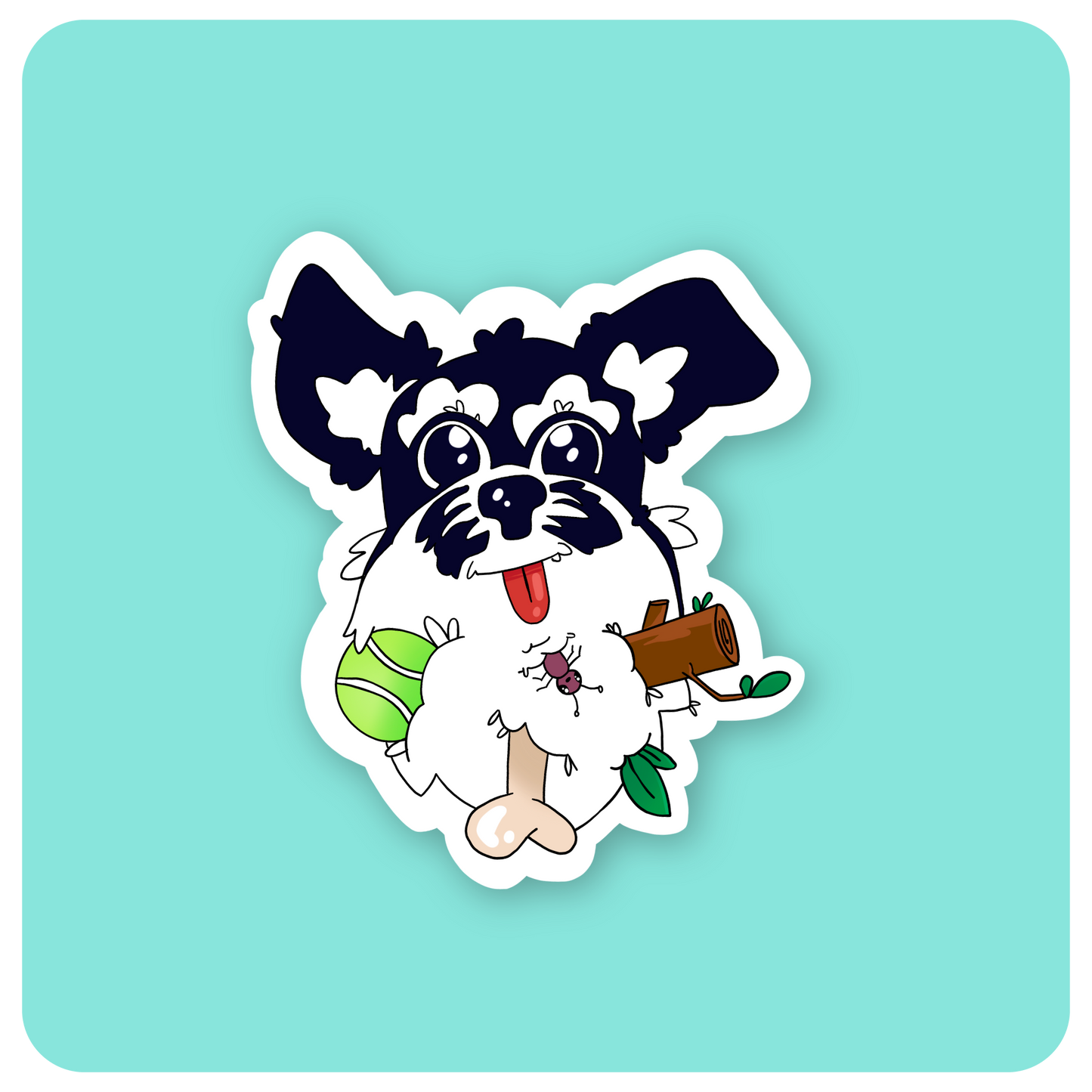 Schnauzer Beard Stache Sticker